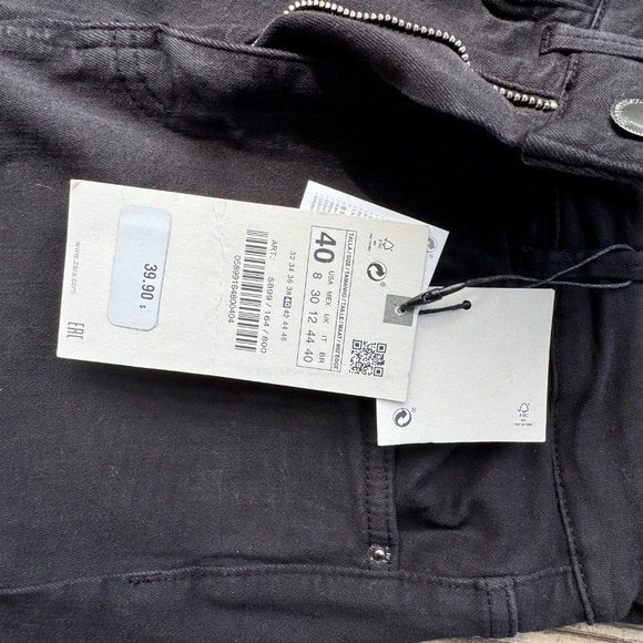 Zara Black Jegging Fit Jeans – Size 40 (US 8 / UK 12 / EUR 40) - Picture 2 of 4
